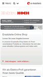 Mobile Screenshot of elektro-koch.de