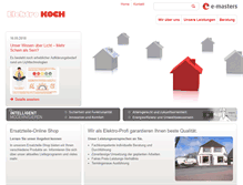 Tablet Screenshot of elektro-koch.de